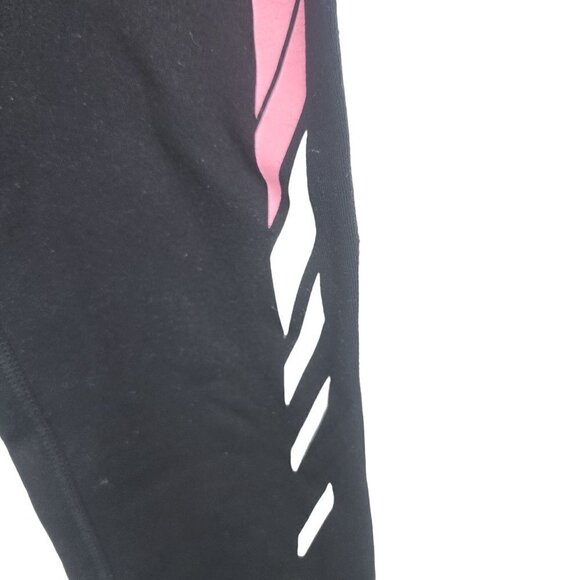 Aritzia TNA Black Tights Leggings Bright Stripes Crop Leg Small - Picture 4 of 10